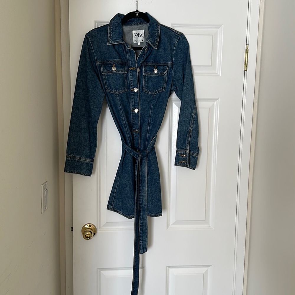 Zara Denim Shirt Dress